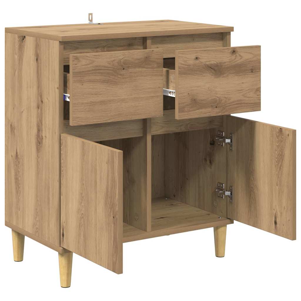 Sideboard Artisan Egetræ 60 x 35 x 70 cm Konstrueret træ
