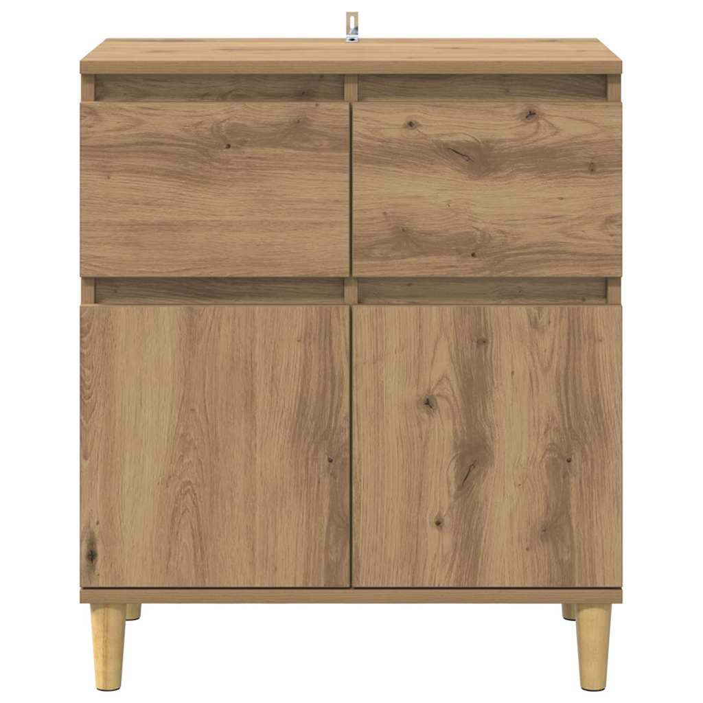 Sideboard Artisan Egetræ 60 x 35 x 70 cm Konstrueret træ