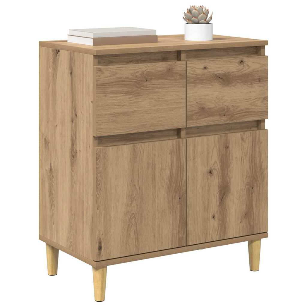 Sideboard Artisan Egetræ 60 x 35 x 70 cm Konstrueret træ