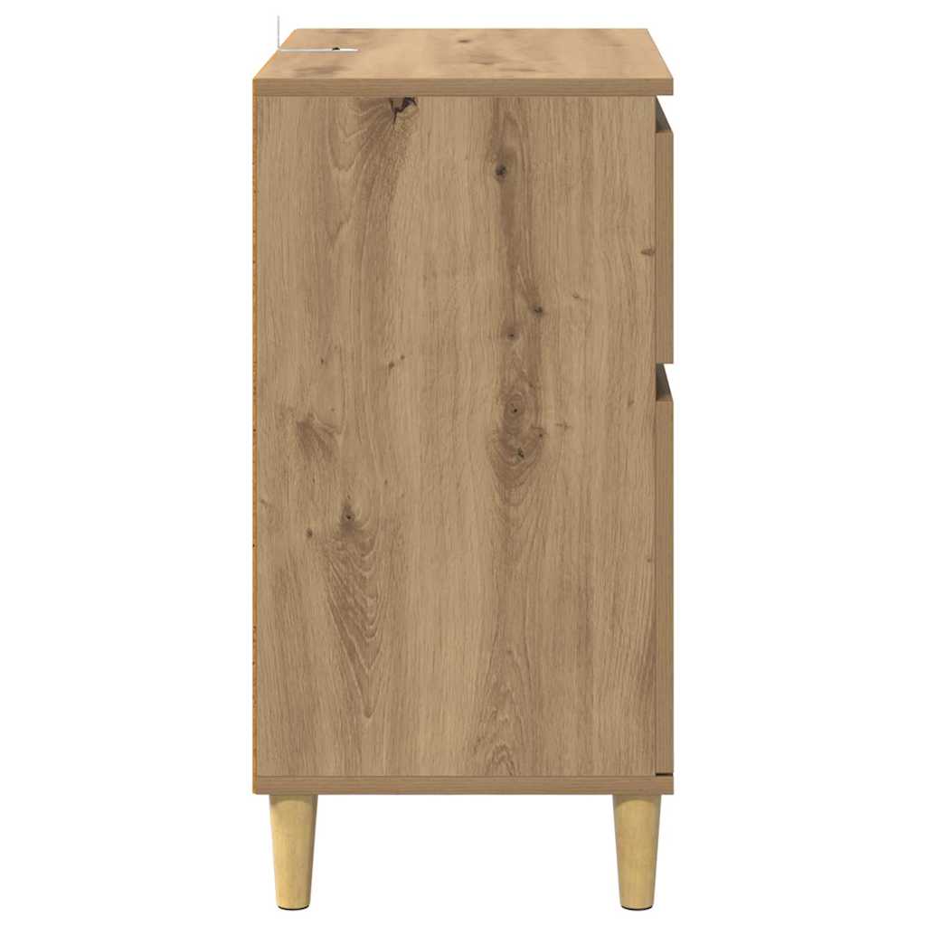 Sideboard Artisan Egetræ 60 x 35 x 70 cm Konstrueret træ