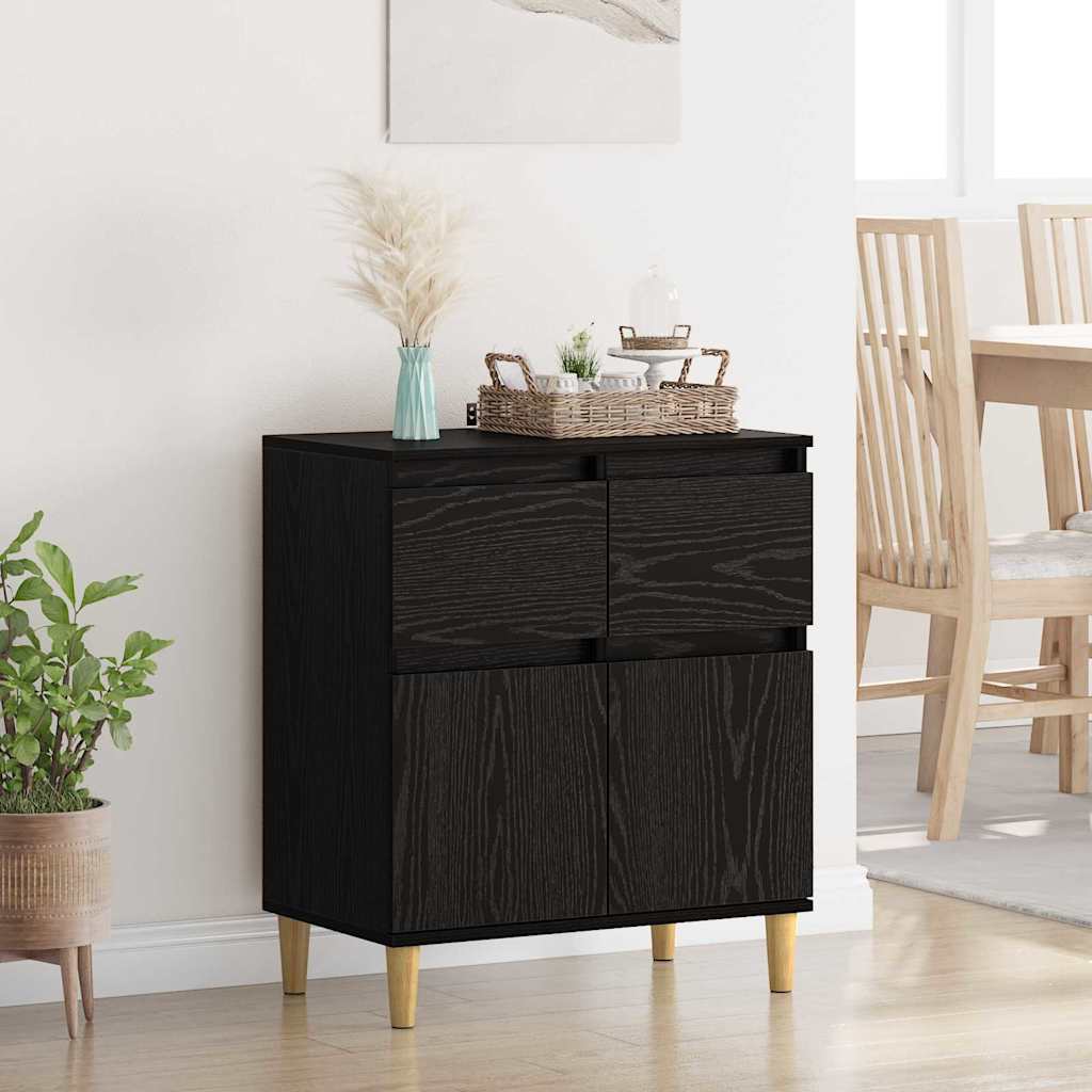 Sideboard Sort eg 60 x 35 x 70 cm Konstrueret træ