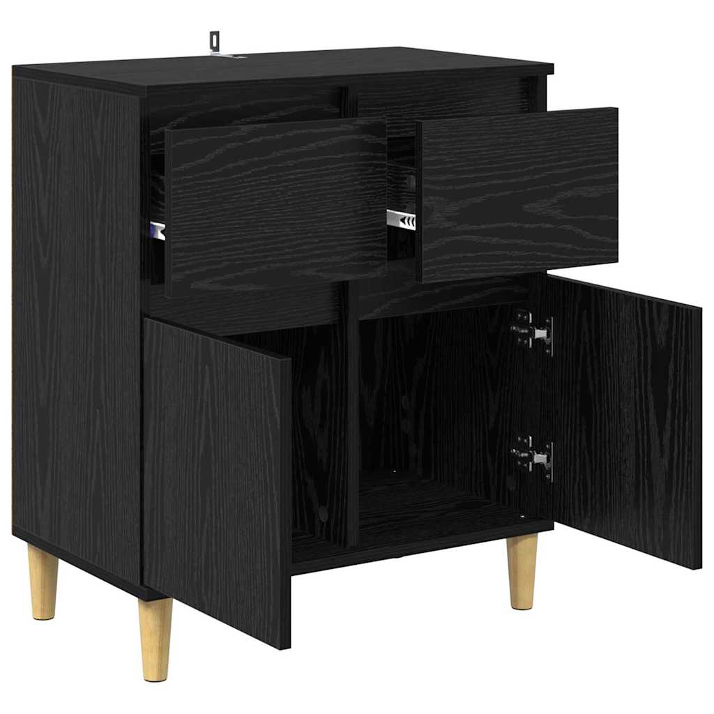 Sideboard Sort eg 60 x 35 x 70 cm Konstrueret træ