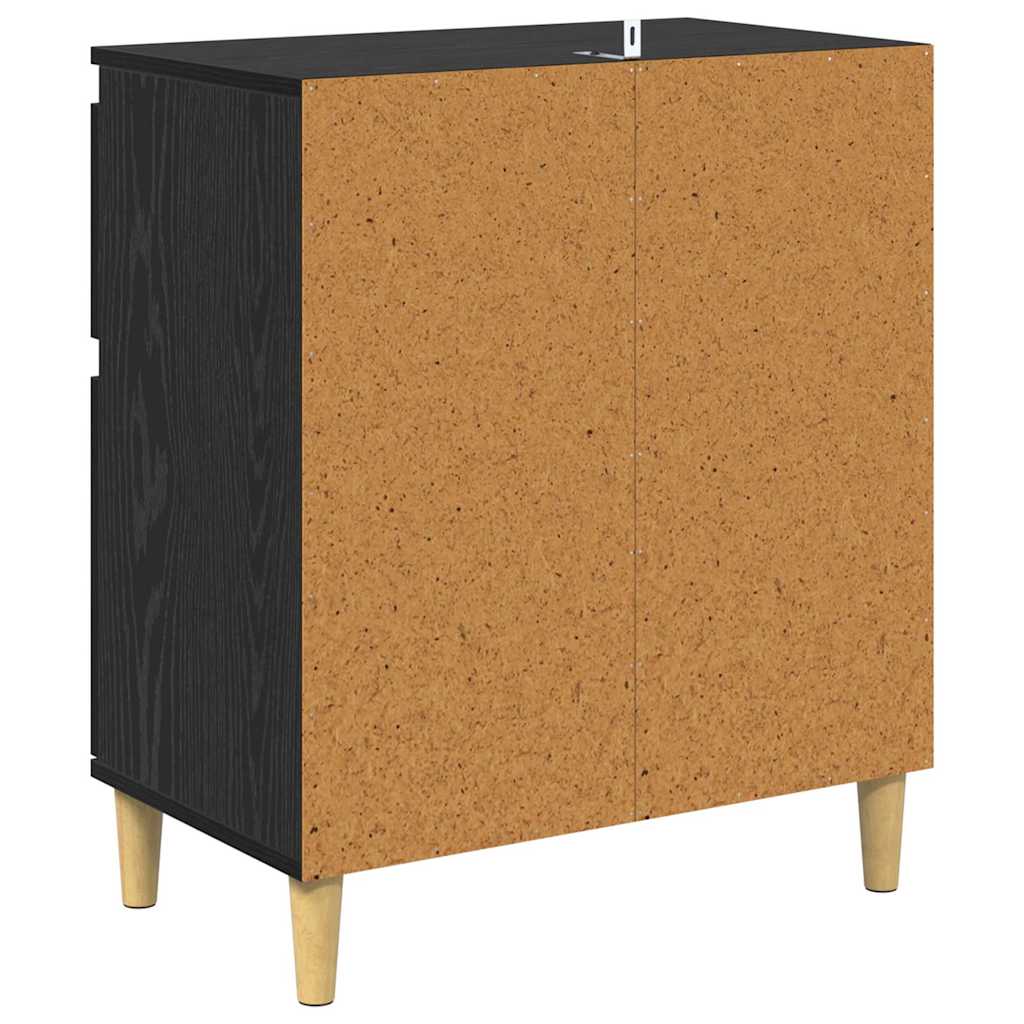 Sideboard Sort eg 60 x 35 x 70 cm Konstrueret træ