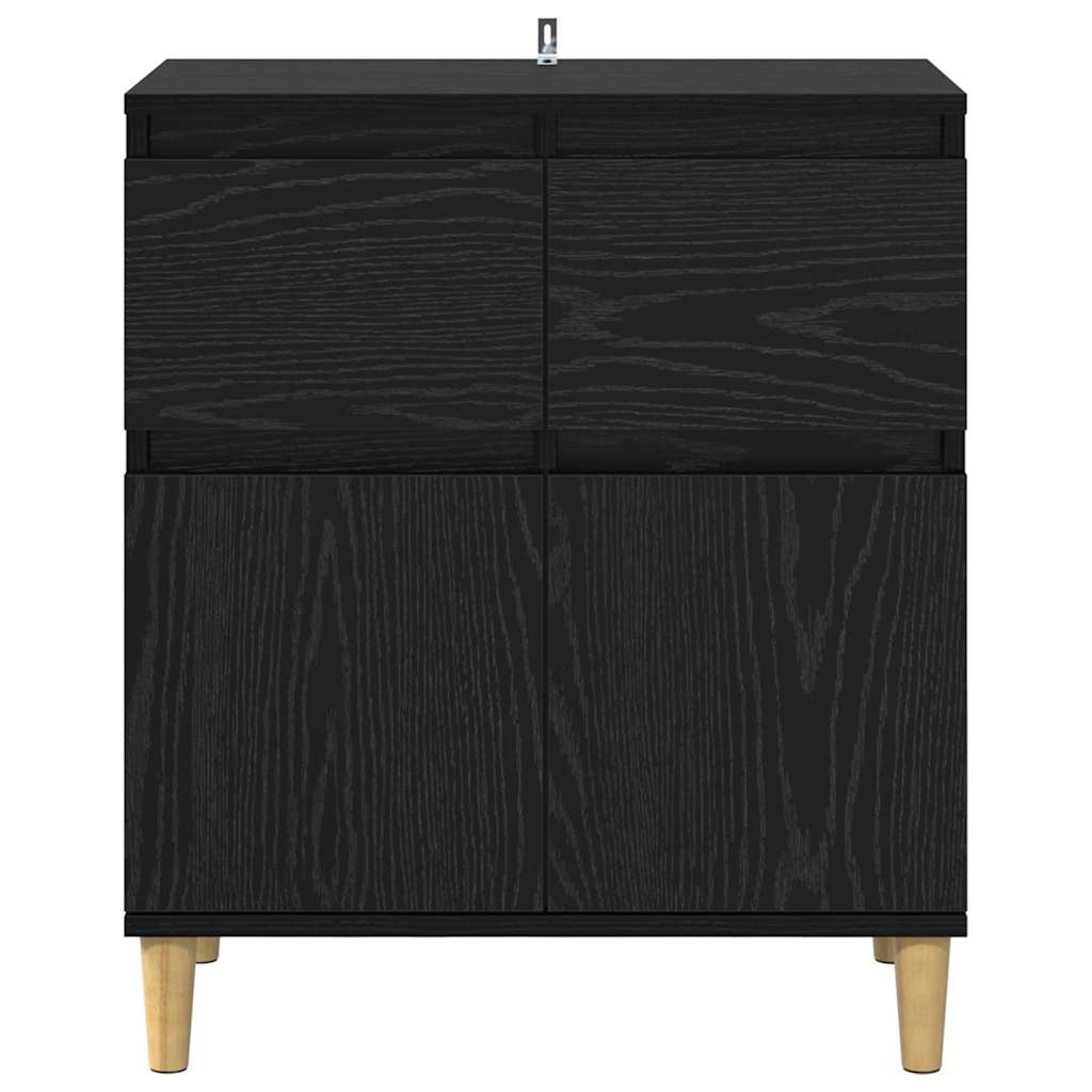 Sideboard Sort eg 60 x 35 x 70 cm Konstrueret træ