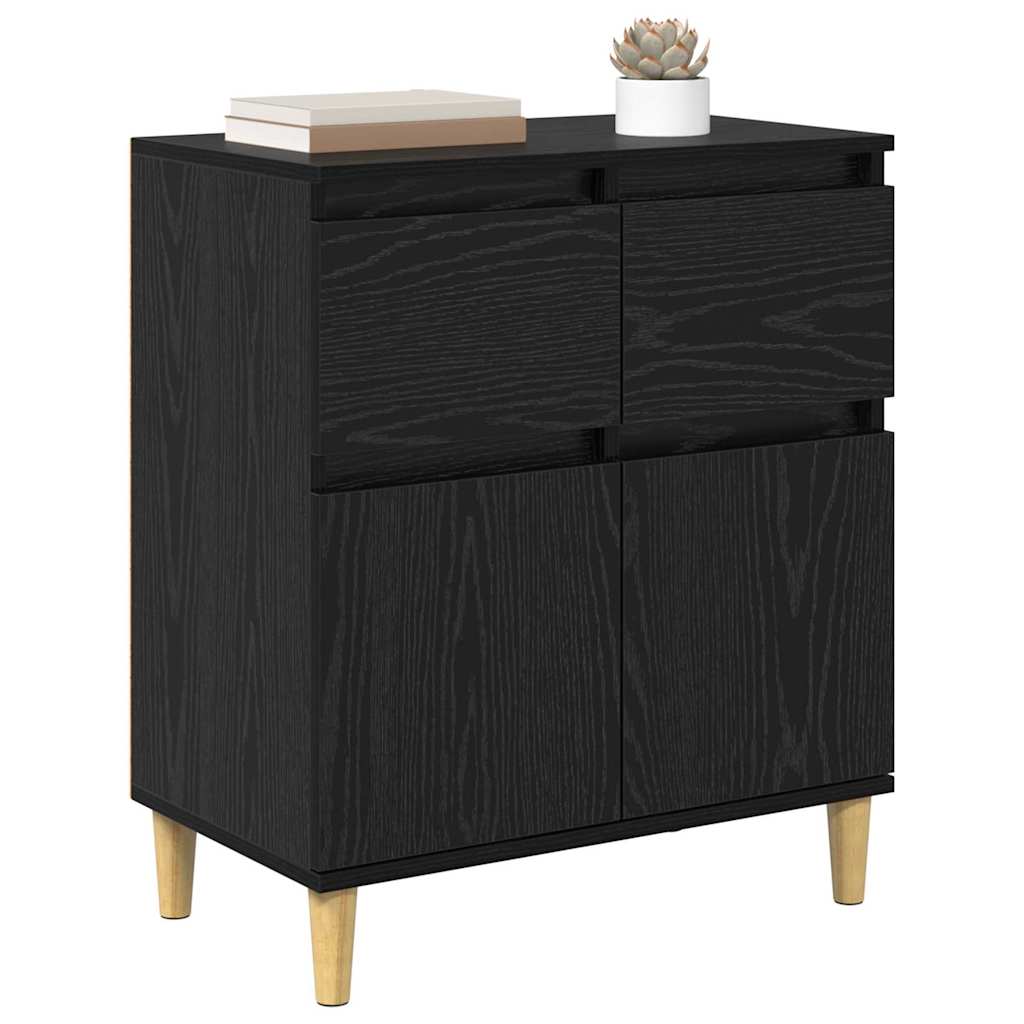 Sideboard Sort eg 60 x 35 x 70 cm Konstrueret træ