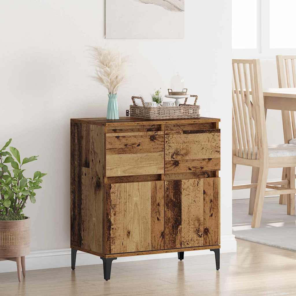 Sideboard Gammelt træ 60 x 35 x 70 cm Ingeniørt træ og jern