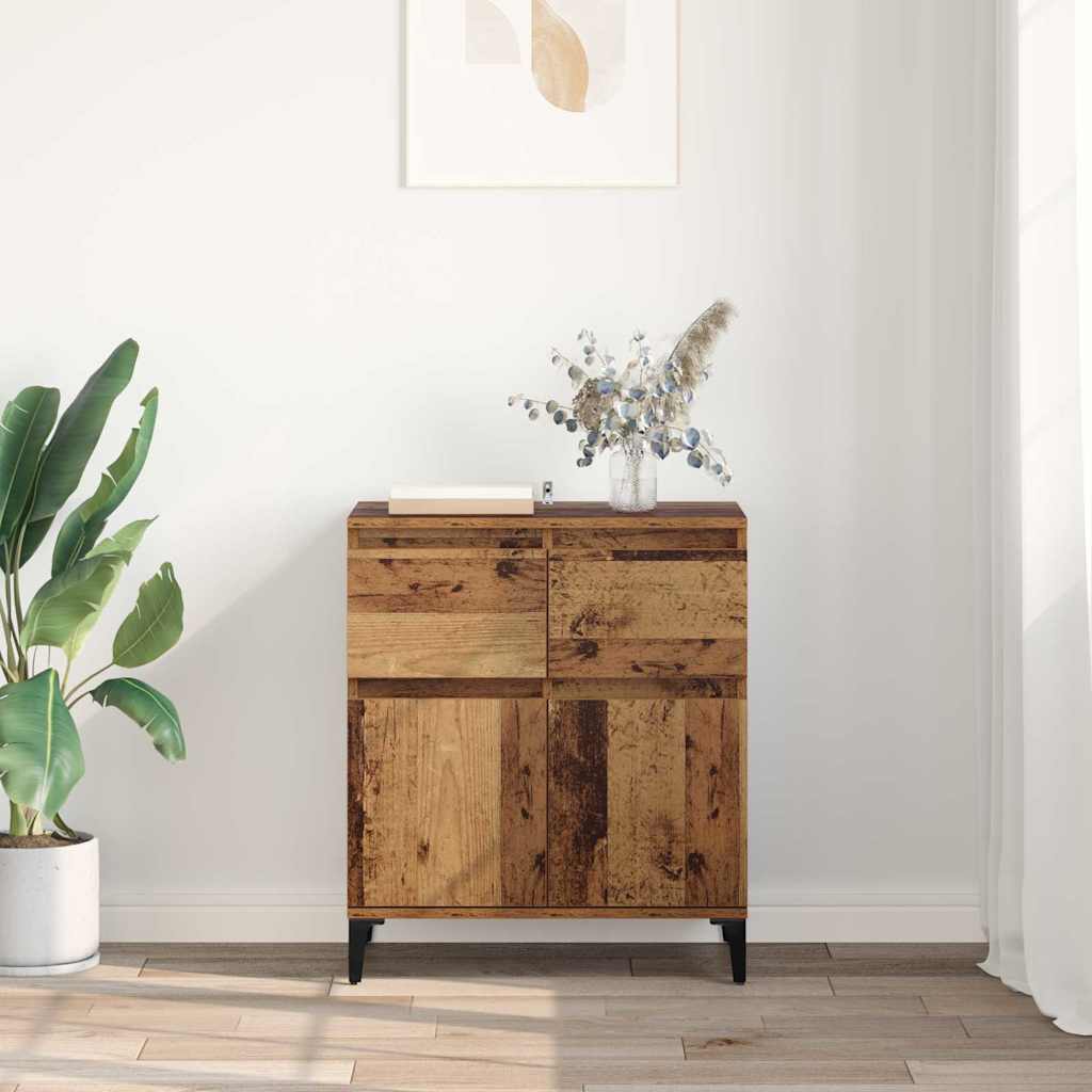 Sideboard Gammelt træ 60 x 35 x 70 cm Ingeniørt træ og jern
