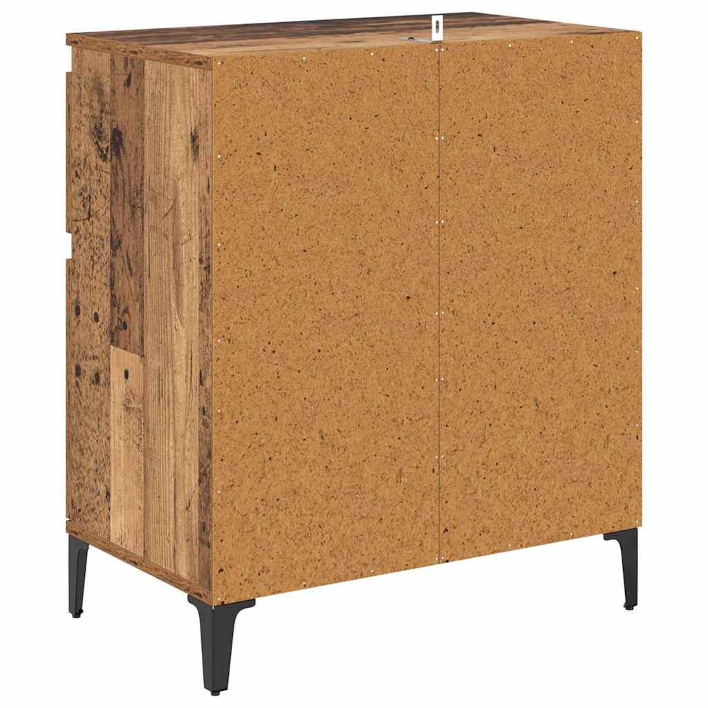 Sideboard Gammelt træ 60 x 35 x 70 cm Ingeniørt træ og jern