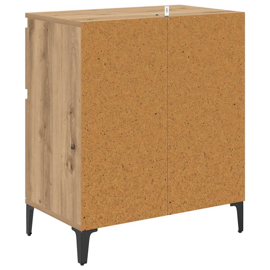 Sideboard Artisan Egetræ 60 x 35 x 70 cm Ingeniørt træ og jern