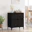 Sideboard Sort eg 60 x 35 x 70 cm Ingeniørt træ og jern