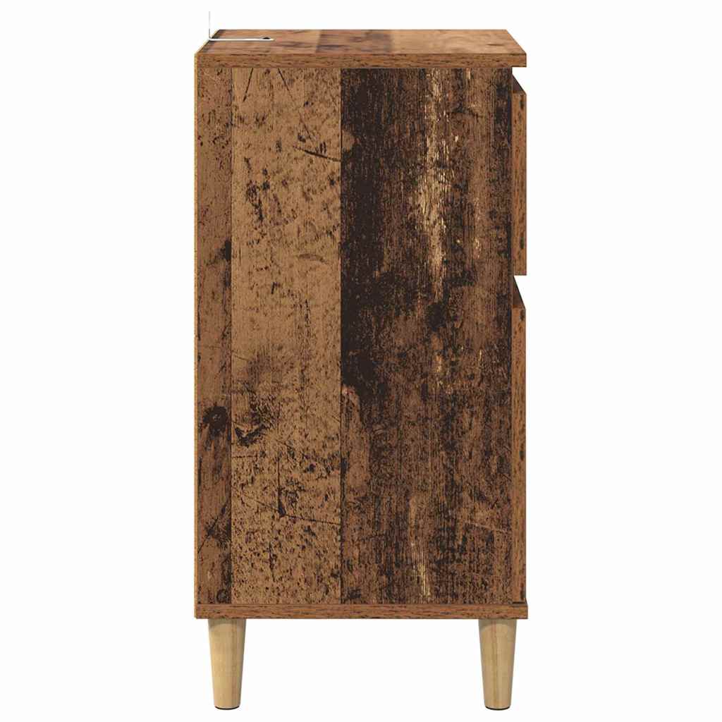 Natskab 2 stk. Gammelt træ 40 x 35 x 70 cm Konstrueret træ