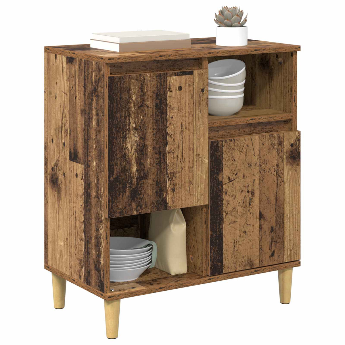 Sideboard Gammelt træ 35 x 60 x 70 cm Konstrueret træ