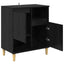 Sideboard Sort eg 35 x 60 x 70 cm Konstrueret træ