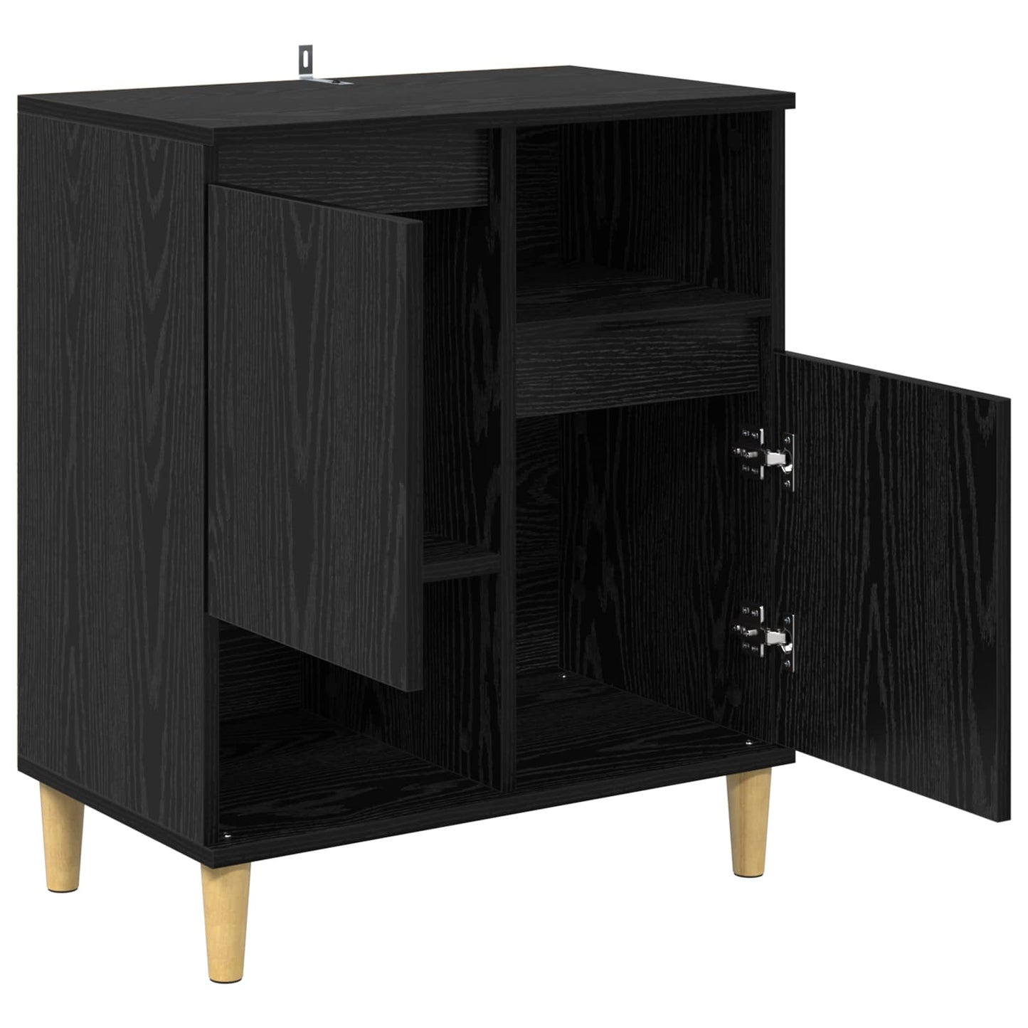 Sideboard Sort eg 35 x 60 x 70 cm Konstrueret træ