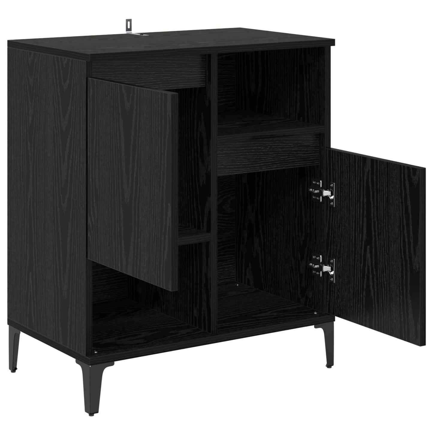 Sideboard Sort eg 60 x 35 x 70 cm Konstrueret træ
