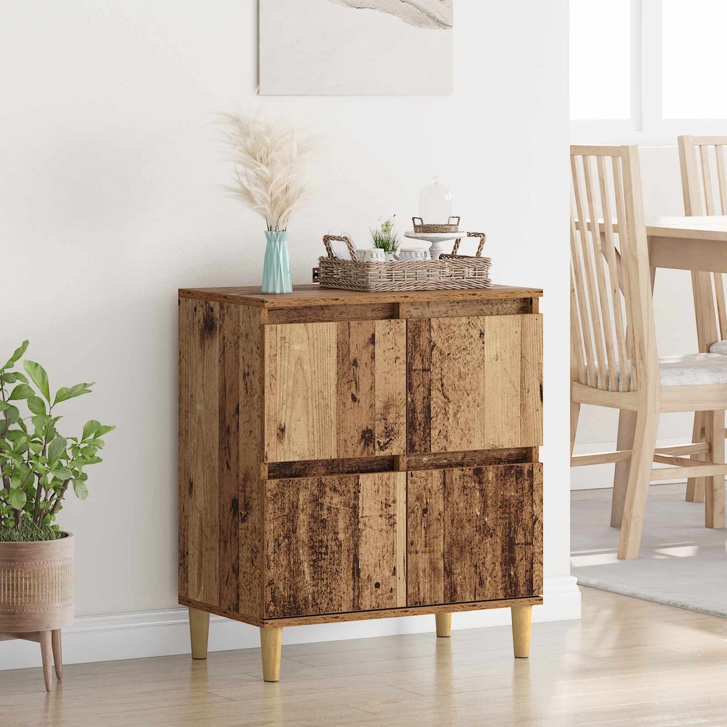 Sideboard Gammelt træ 60 x 35 x 70 cm Konstrueret træ