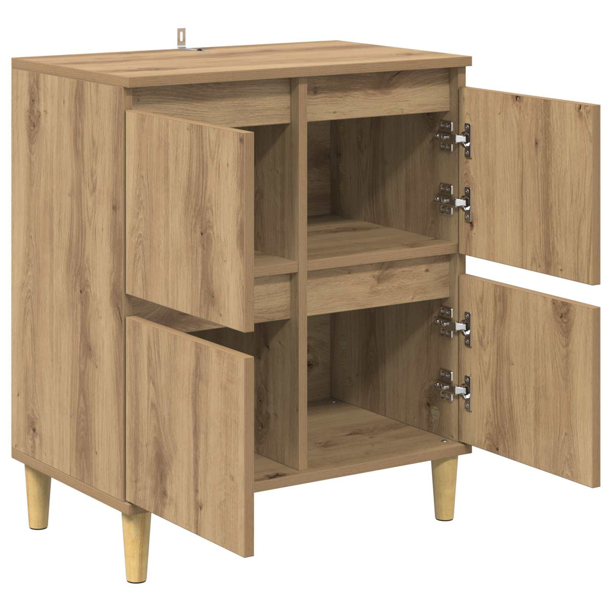 Sideboard Artisan Egetræ 60 x 35 x 70 cm Konstrueret træ
