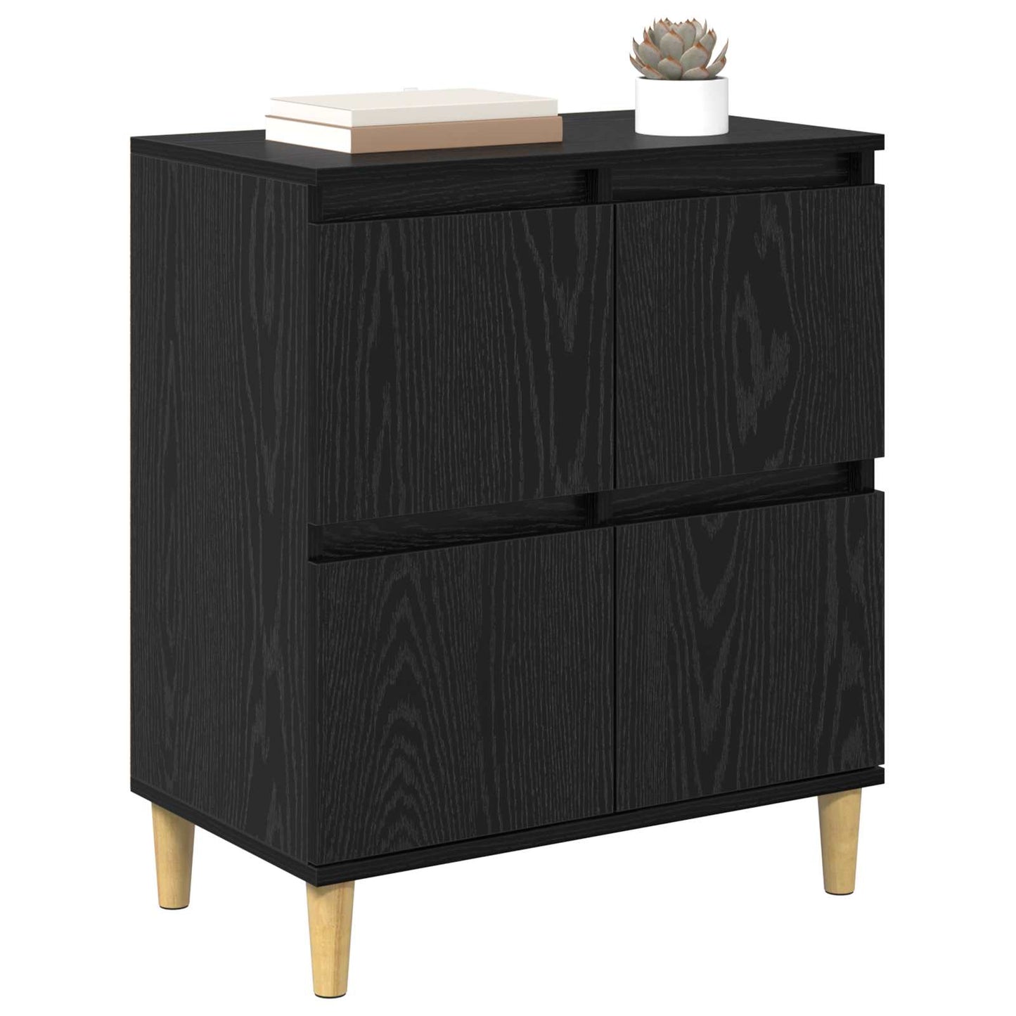 Sideboard Sort eg 60 x 35 x 70 cm Konstrueret træ