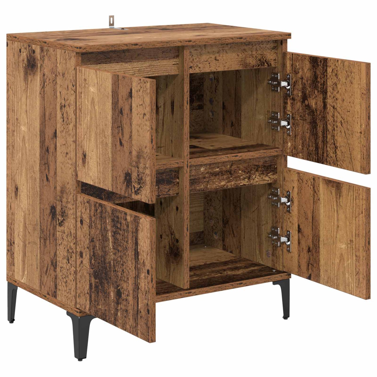 Sideboard Gammelt træ 60 x 35 x 70 cm Ingeniørt træ og jern