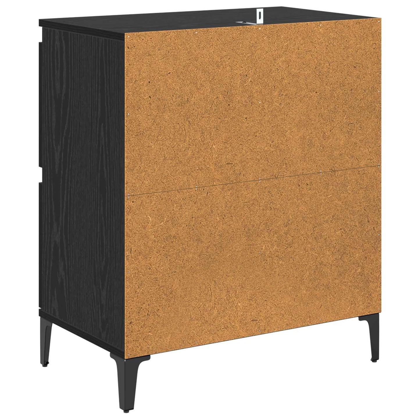 Sideboard Sort eg 60 x 35 x 70 cm Ingeniørt træ og jern