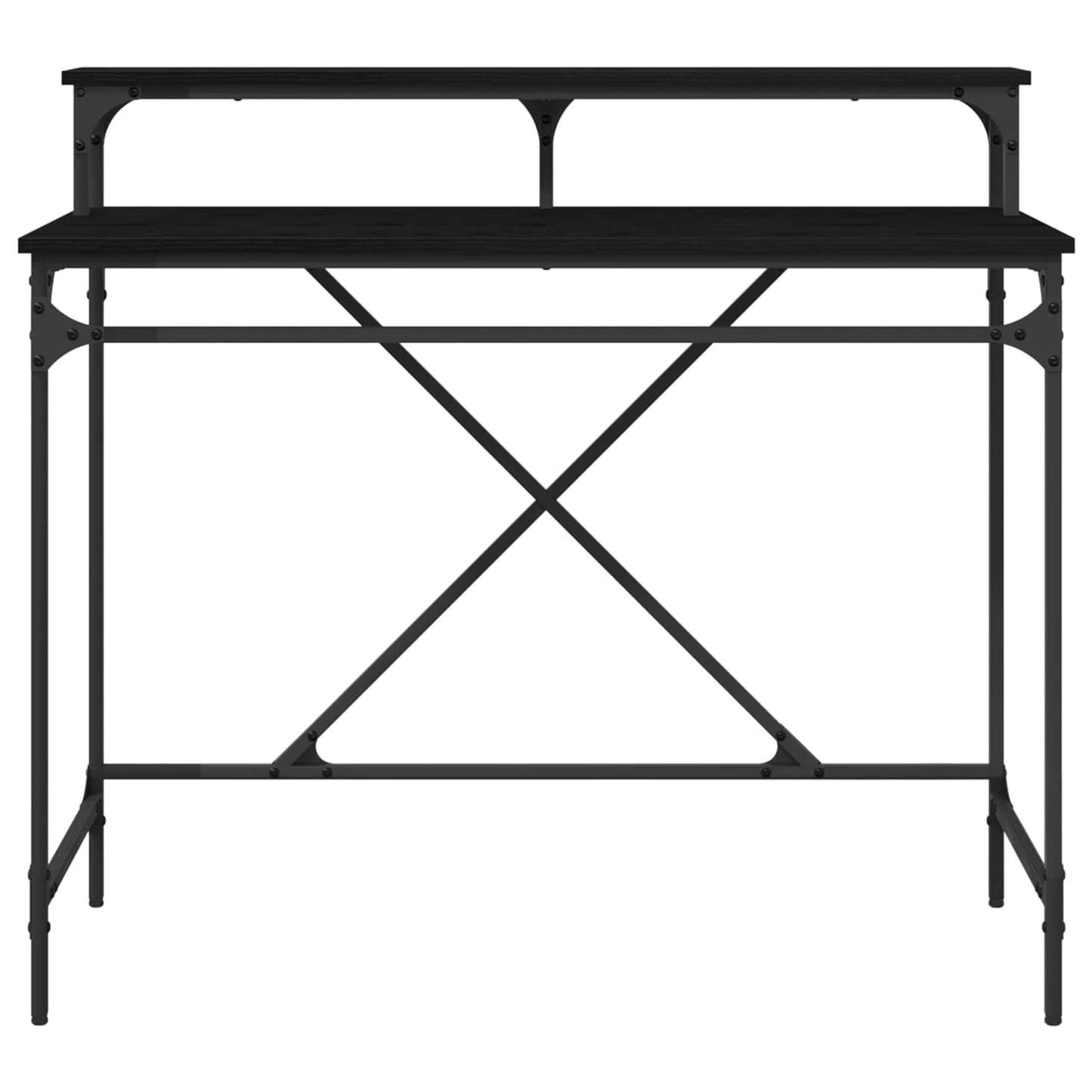 Bord Sort eg 100 x 50 x 90 cm Konstrueret træ