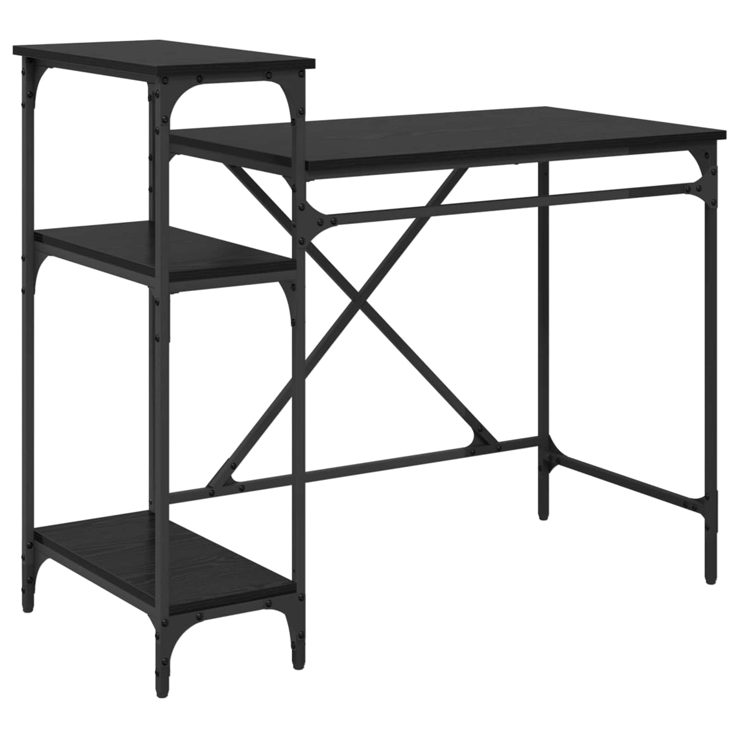 Bord Sort eg Konstrueret træ 105 x 50 x 90 cm