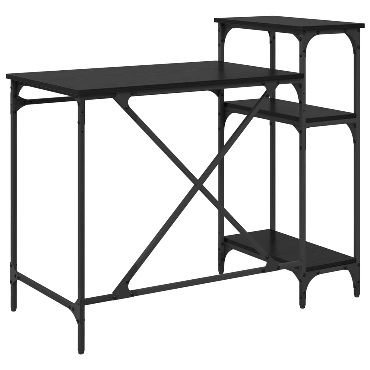 Bord Sort eg Konstrueret træ 105 x 50 x 90 cm