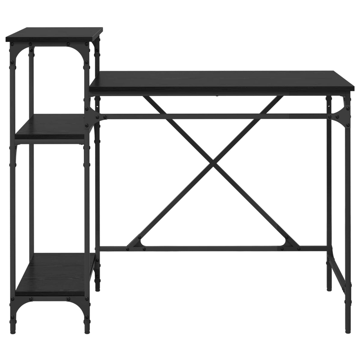 Bord Sort eg Konstrueret træ 105 x 50 x 90 cm