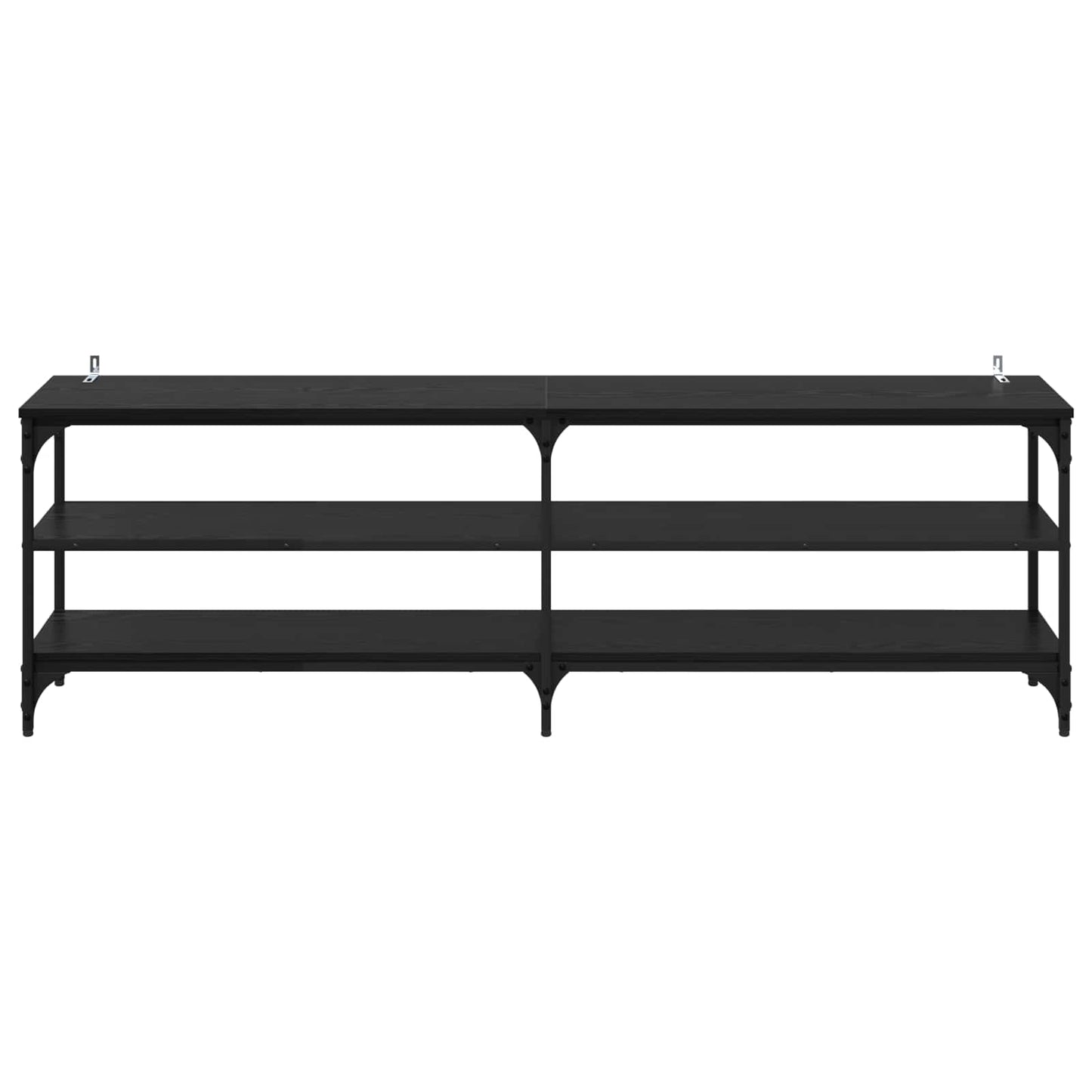 TV-skab 160 x 30 x 50 cm Sort eg Ingeniørt træ og jern