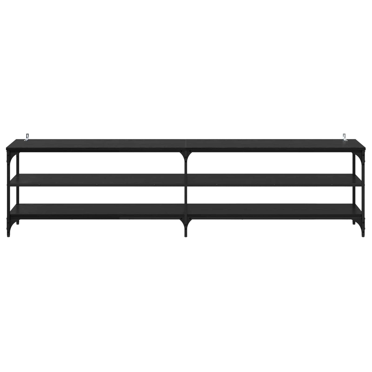 TV-skab 200 x 30 x 50 cm Sort eg Ingeniørt træ og jern