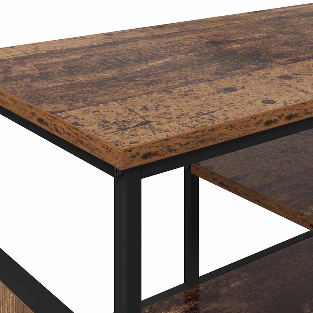 TV-skab Gammelt træ 100 x 35 x 45 cm Ingeniørt træ og jern