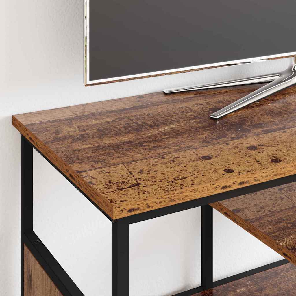 TV-skab Gammelt træ 100 x 35 x 45 cm Ingeniørt træ og jern