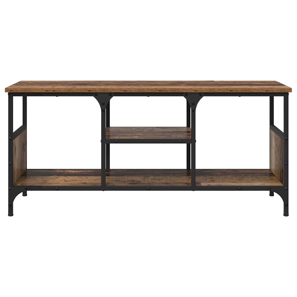 TV-skab Gammelt træ 100 x 35 x 45 cm Ingeniørt træ og jern