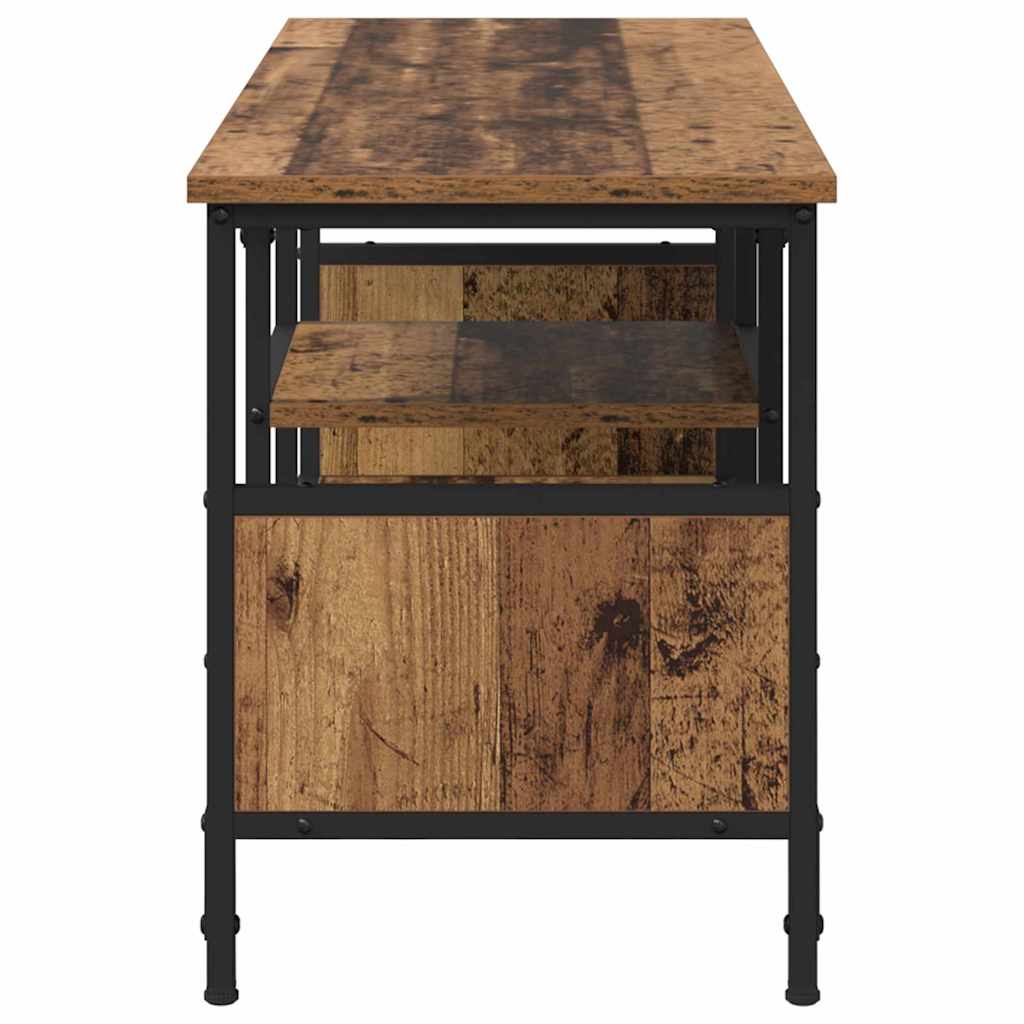 TV-skab Gammelt træ 100 x 35 x 45 cm Ingeniørt træ og jern