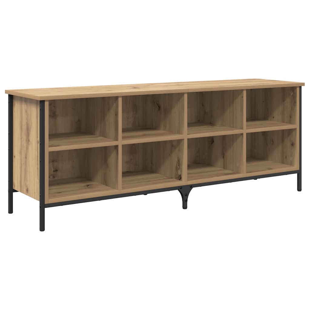 Sko skab 131 x 35 x 50 cm Ingeniørt træ og jern Artisan-eg