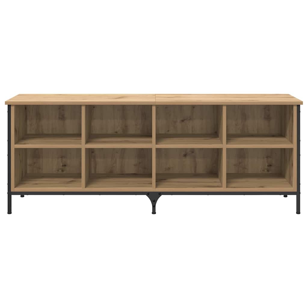 Sko skab 131 x 35 x 50 cm Ingeniørt træ og jern Artisan-eg