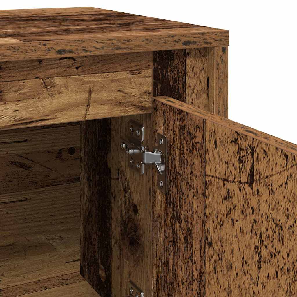 TV-skab 102 x 35 x 45 cm Gammelt træ Konstrueret træ