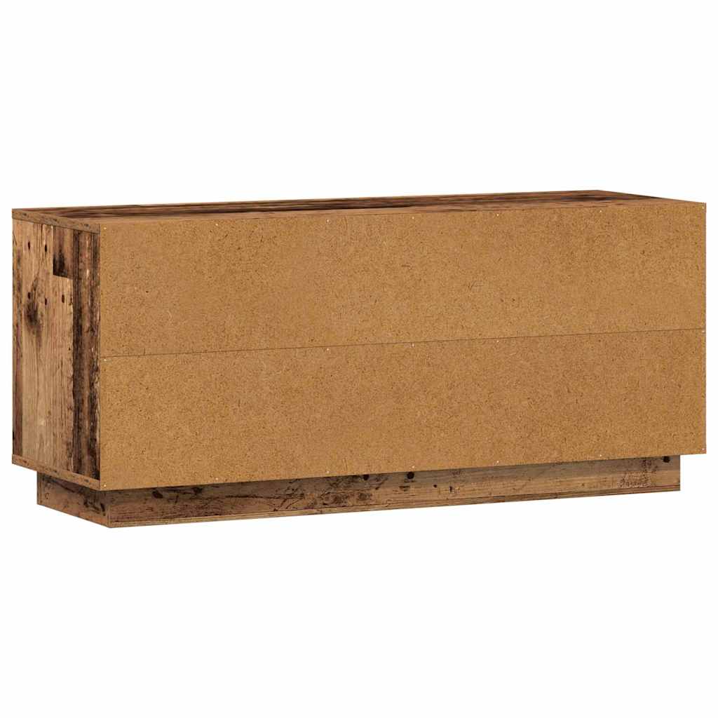 TV-skab 102 x 35 x 45 cm Gammelt træ Konstrueret træ