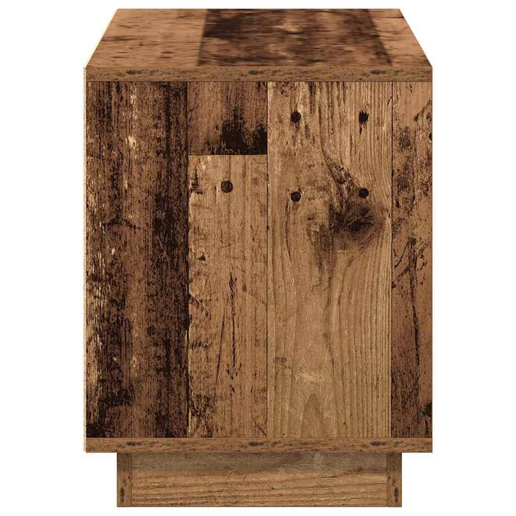 TV-skab 102 x 35 x 45 cm Gammelt træ Konstrueret træ