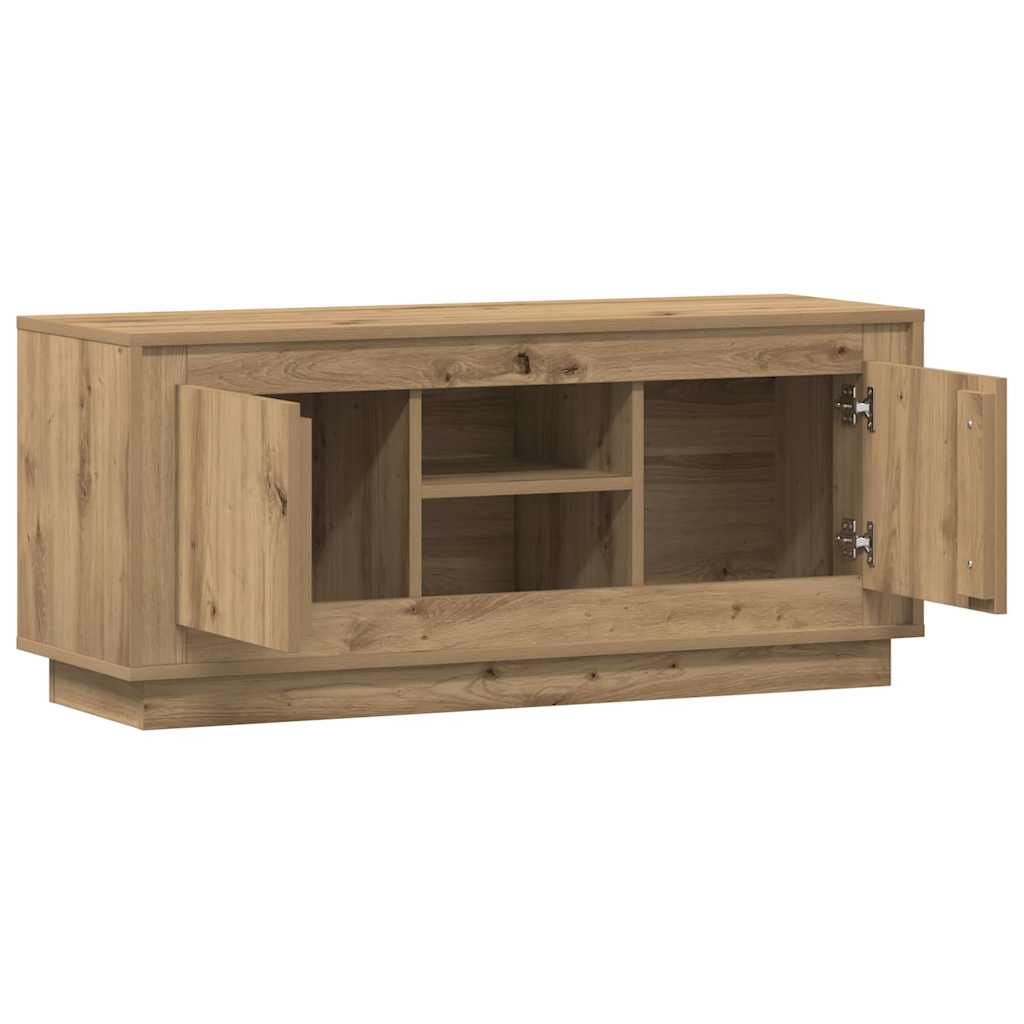 TV-skab 102 x 35 x 45 cm Artisan Egetræ Konstrueret træ
