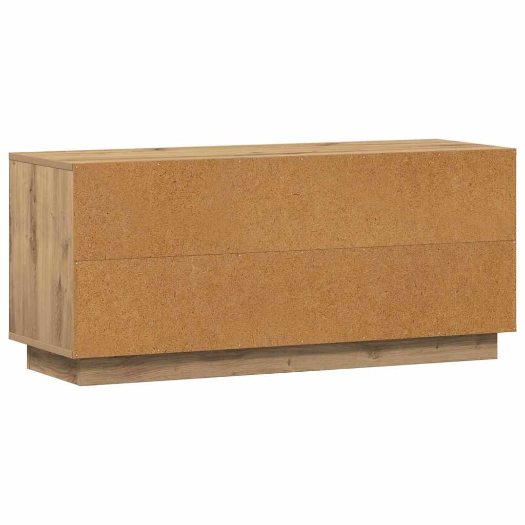 TV-skab 102 x 35 x 45 cm Artisan Egetræ Konstrueret træ