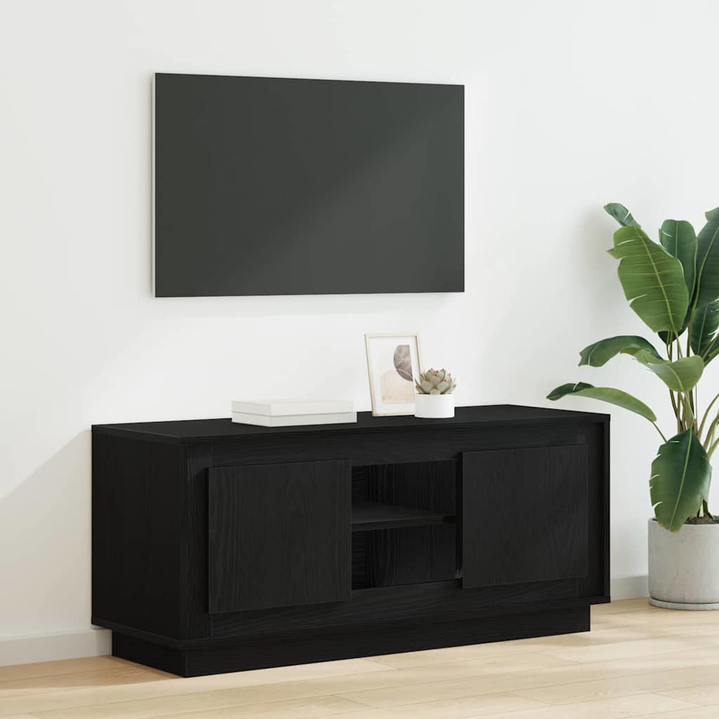 TV-skab 102 x 35 x 45 cm Sort eg Konstrueret træ