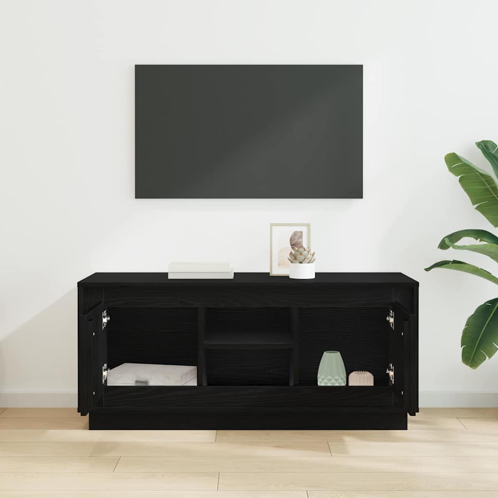 TV-skab 102 x 35 x 45 cm Sort eg Konstrueret træ