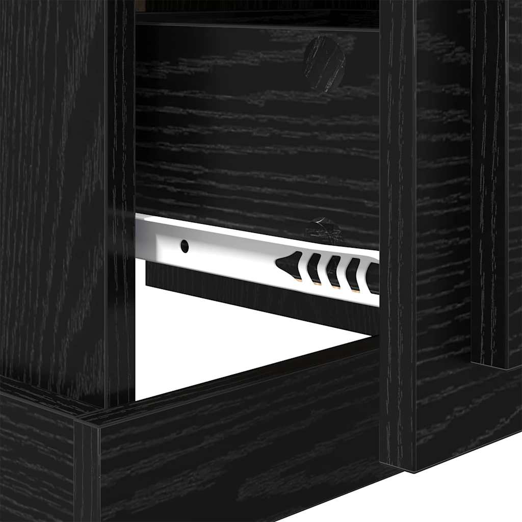 Natskab Sort eg 39 x 39 x 47.5 cm Konstrueret træ