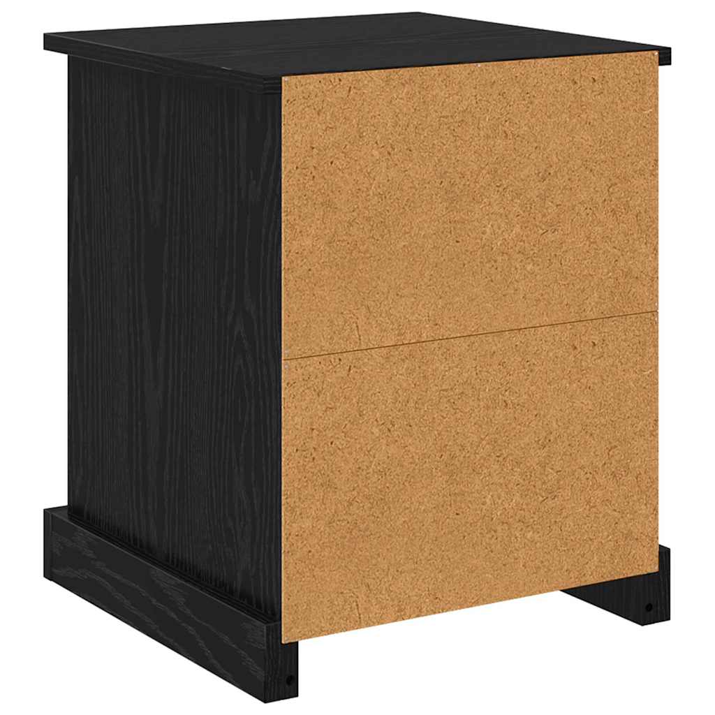 Natskab 2 stk. Sort eg 39 x 39 x 47.5 cm Konstrueret træ
