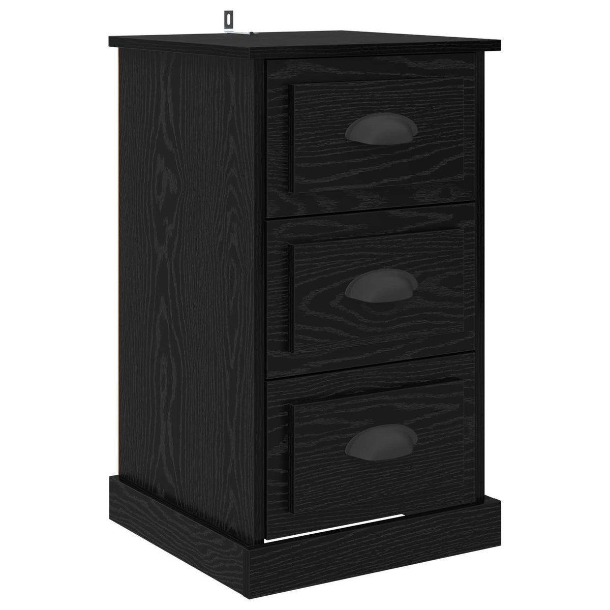 Natskab Sort eg 39 x 39 x 67,5 cm Konstrueret træ