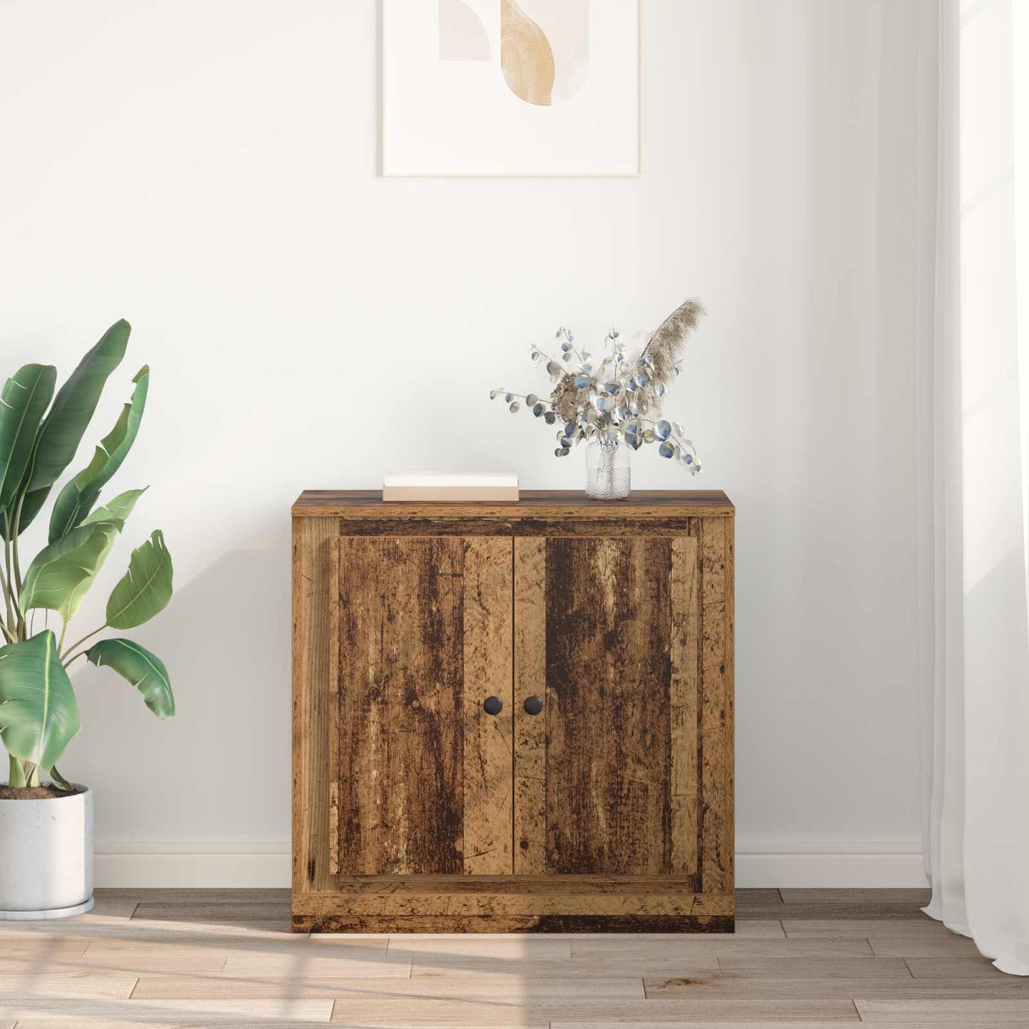 Sideboard 70 x 35,5 x 67,5 cm Gammelt træ Konstrueret træ
