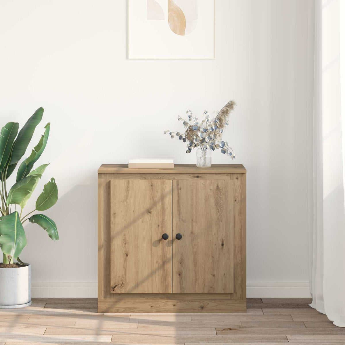 Sideboard 70 x 35,5 x 67,5 cm Artisan Egetræ Konstrueret træ