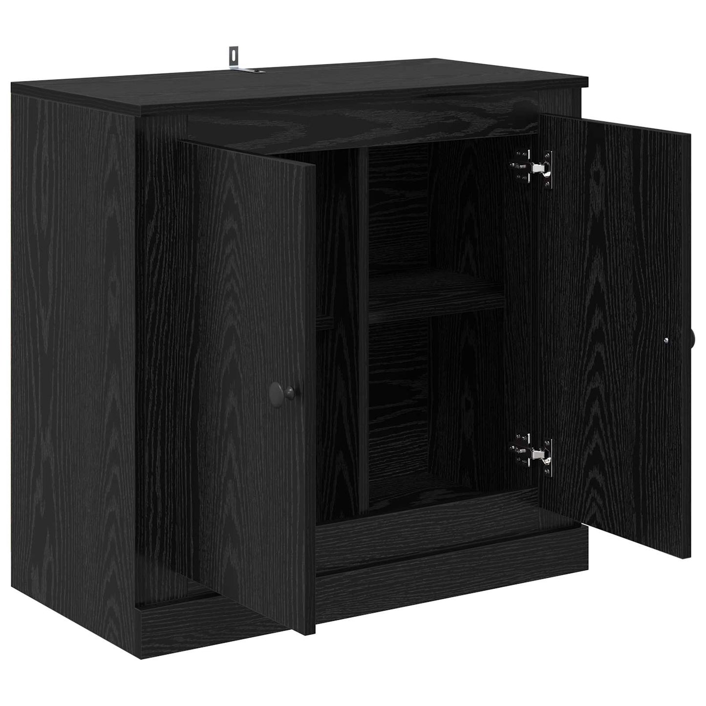 Sideboard 70 x 35,5 x 67,5 cm Sort eg Konstrueret træ