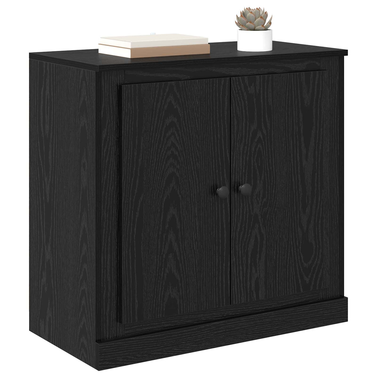 Sideboard 70 x 35,5 x 67,5 cm Sort eg Konstrueret træ